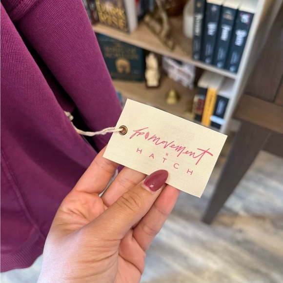 FREE PEOPLE | Purple Crewneck Sweatshirt NWT Maternity - Picture 6 of 6